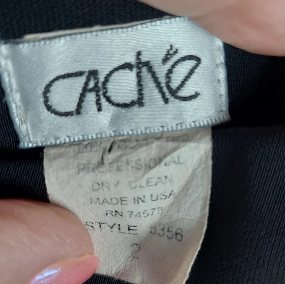 Size 2 Trousers With Thigh High Slits - Vintage Cache - Picture 7 of 10